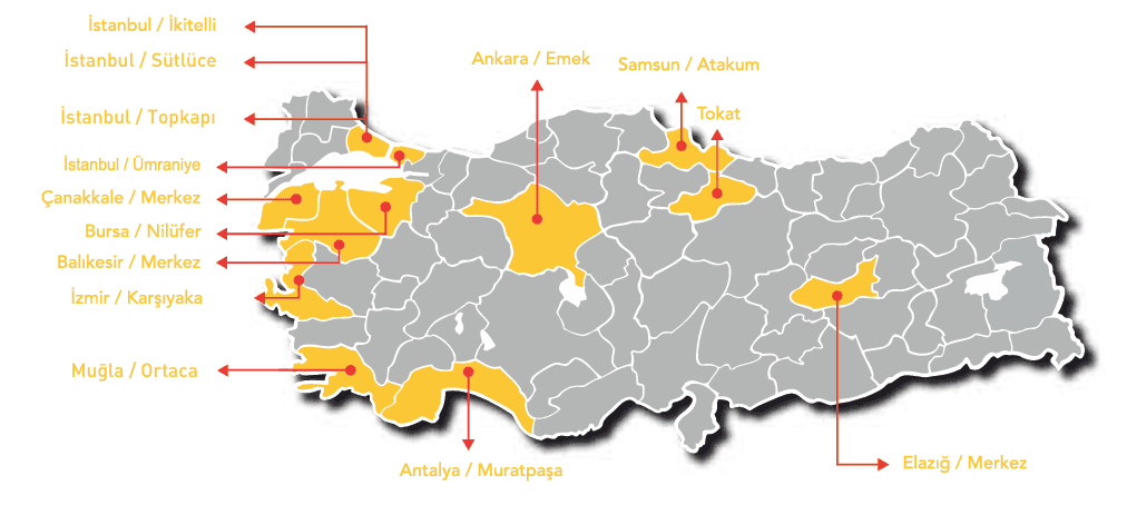 Hizmet Noktalarımız